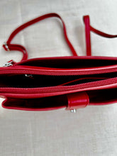 Load image into Gallery viewer, Leather Red Crossbody/shoulder bag

