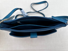 Load image into Gallery viewer, Leather Teal Crossbody / Shoulder Bag
