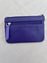 Load image into Gallery viewer, Leather Coin Purse Purple
